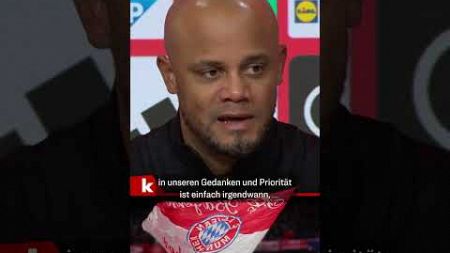 Kompany plädiert für Frieden: &quot;Fast unmöglich, über Fußball zu reden&quot; #shorts