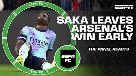 Reaction to Bukayo Saka leaving Arsenal’s win vs. Crystal Palace on crutches | ESPN FC