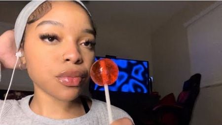 Lollipop ASMR pt.2 up close and personal Wet mouth sounds