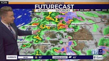 Wet weekend for western Oregon and Washington