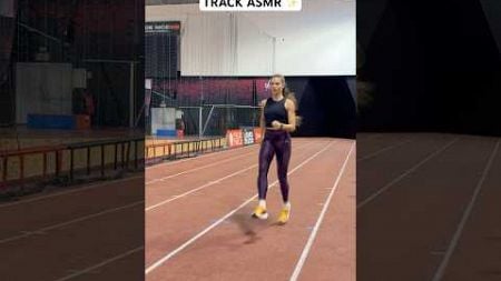 TRACK ASMR 🤩 my favourite sound 🎶 #asmr #trackandfield #sport #athlete #fitness #training #workout