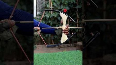 How To Make Bamboo Bow And Arrow At Home #diy #craft #youtubeshorts #wood #bamboo