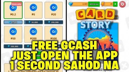 FREE GCASH NA AGAD ₱500 | OPEN MO LANG ANG APP💸| INSTANT RECEIVE PAYMENT | OWN PROOF | CARDSTORY APP