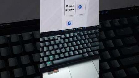 E-mail symbol in ms word | #msword #asmr #computer #learning #keyboard