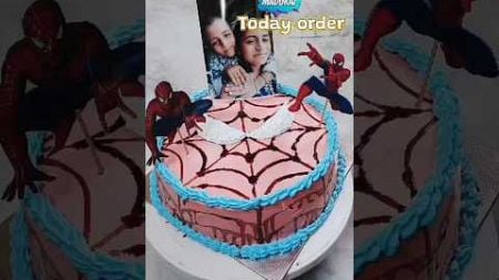 🎉1kg spiderman cake order🥰#spidermancake#Spidernancakedesign#cake#shorts#birthdaycake