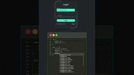 🤩😀CREATE Your Own Beautiful LOGIN FORM With HTML and CSS! #onlinecoding #cssanimation