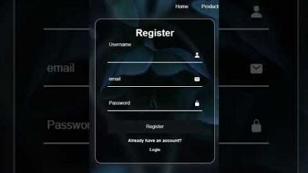 Login and Registration form in HTML &amp; CSS