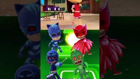 PJ Masks - CatBoy 🆚 Owlette X Dance Song Tiles Hop EDM Rush #shorts