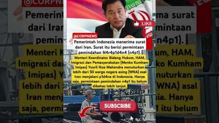 IRAN SURATI INDONESIA, ADA APA? #shorts #short #shortvideo #politik #prabowo