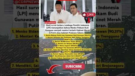 10 Menteri Prabowo Terbaik? #shorts #shortvideo #politik #prabowo