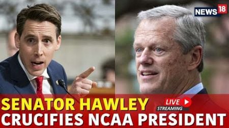 LIVE Josh Hawley Grills NCAA President On Forcing Transgender Policies On College Athletes | N18G