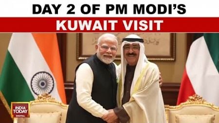 Day 2 Of PM Modi&#39;s Kuwait Visit: Meets Crown Prince Of Kuwait, Receives Highest Honour Award