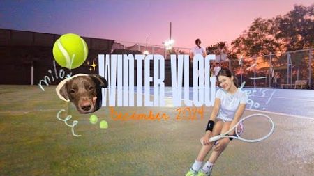 เล่นเทนนิสอากาศ 15 องศา🌷͙🎾 🐶 | Pet-friendly court,  ไปเล่นหรือไปเม้าท์มอย, โดนนินทาระยะเผาขน