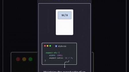 CSS aspect ratio #css #webdesign