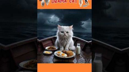 Drama Cat เรือไม้เก่าๆของแมวเหมียวมีอาหารนะ #cartoon #cat #นิทาน #catlover #cute #love #shorts