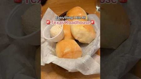 Trying Texas Roadhouse #food #foodreview #mukbang #foodie