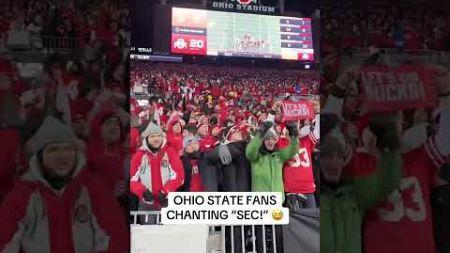 Ohio State fans chanting SEC 📢