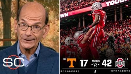 ESPN reacts to Ohio State dominate Tennessee 42-17 to advance to Rose Bowl vs Oregon | CFP 1st Round