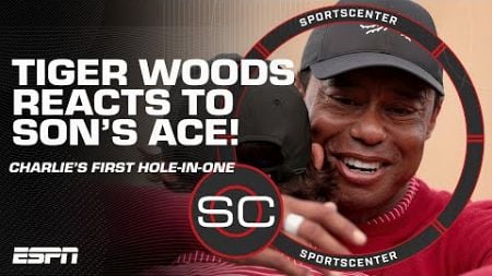 Charlie Woods sinks FIRST Hole-In-One &amp; Tiger Woods reacts at PNC Championship ⛳️ | SportsCenter