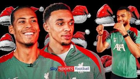 Liverpool players pick Christmas presents for each other! 🎁 | &quot;A pen so he can sign his contract!&quot;