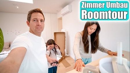 Neue Zimmer Verteilung im Haus 😍 Rommtour! Neuer Arbeitsplatz &amp; Sport Routine | Mamiseelen