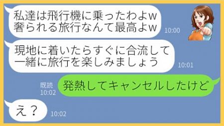 【LINE】我が家と全く同じスケジュールを組んで沖縄旅行にタダ便乗を狙うママ友「ホント偶然ねw」→無一文で飛行機に乗ったDQN女にある事実を伝えると顔面蒼白に…【スカッとする話】【総集編】