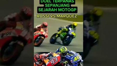 Duel panas Valentino Rossi vs Mark Marquez MotoGP #balapmotor #motocross