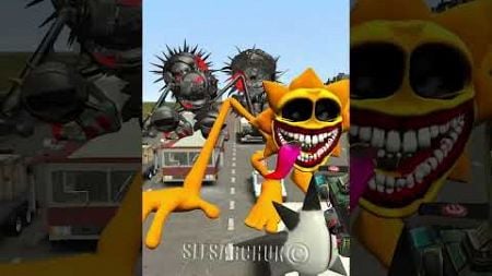 MR SUN SPRUNKI SONG MONSTERS TAPES NEW ELEMENT EVOLUTION CARS FREEWAY in Garry&#39;s Mod ! #mrsun