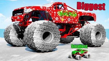 Biggest vs Smallest Monster Truck #7 - Beamng drive