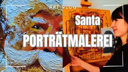 Ich male den zweiten Weihnachtsmann | Kunst Vlog