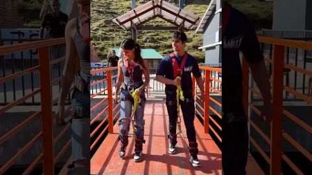 The manali couple Bungy #trendingshorts #trending #bungeejumping #shortsfeed #viralshorts #shorts