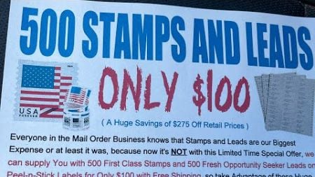 *Make Money By Mail* 1000 A Week Mailing Flyers From Home 2025