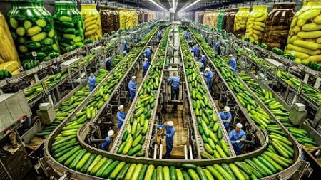 How Millions Of Cucumbers Are Grown In Greenhouses And Harvested - Technology For Growing Cucumbers