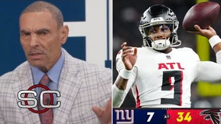 ESPN SC | Michael Penix Jr. lifts Atlanta Falcons win over Giants in starting debut - Herm Edwards