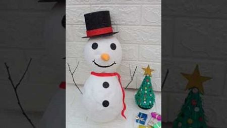 DIY snowman | Christmas craft ideas | Christmas decoration | paper snowman #diy #shorts @Taniya821