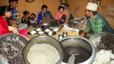 Today dharme brother&#39;s daughter, sonin law &amp; grandson came to meet them || a village family dinner