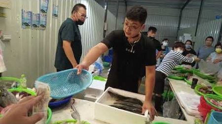 中彰海王子台中東興市場海鮮拍賣叫賣SEAFOOD