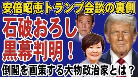 石破おろしを計画する大物政治家の正体とは？安倍昭恵とトランプの会談もすべて仕組まれたものだった！参院選前に自民党のクーデータが始まるか…