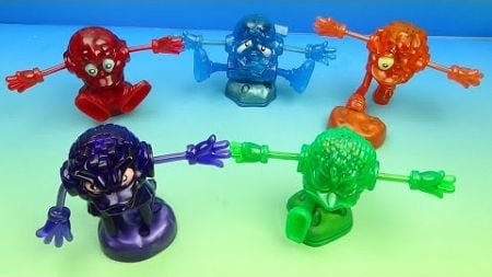 2003 LOOGEEZ set of 5 McDONALD&#39;S HAPPY MEAL COLLECTIBLES VIDEO REVIEW