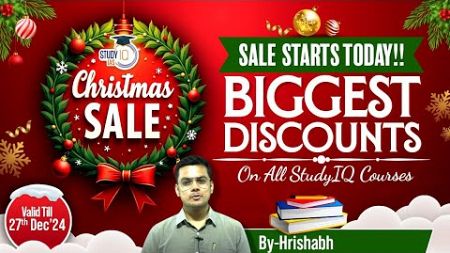 Don’t Miss StudyIQ’s Christmas Sale | Exclusive Discounts on UPSC Preparation