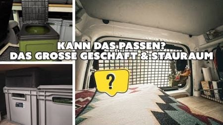 Kann das passen? Das große Geschäft &amp; Stauraum schaffen im VW Caddy Minicamper [UPDATE]