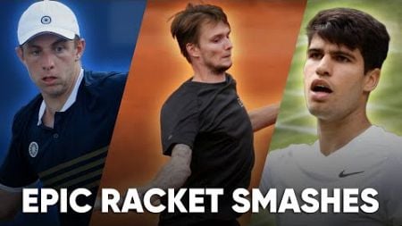 EPIC Tennis Racket Smashes - Best Of 2024 (Most Insane Moments!)