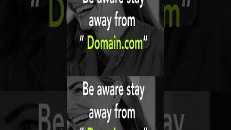 Don&#39;t use Domain.com for your domains