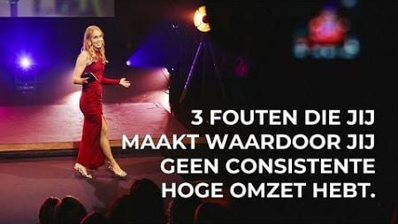 3 fouten waardoor je geen consistente hoge omzet hebt als ondernemer