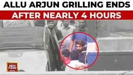 Pushpa 2 Stampede Case: Allu Arjun Questioned For 4 Hours Over Hyderabad&#39;s Sandhya Theatre Stampede