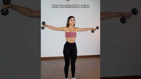 How to shoulder raise ✅