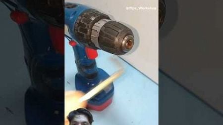 Cara membuka kepala chuck bor impact drill #diy #creative #craft #fyp