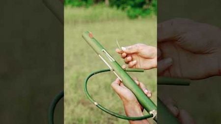 Bamboo creations with diy Salingshot #craft #diy #hunting #craft # slingshots #wildcraft