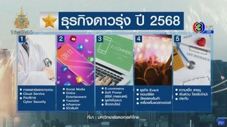 เปิด 10 ธุรกิจดาวรุ่งปี 68 ธุรกิจการแพทย์-อีคอมเมิร์ซ มาแรง