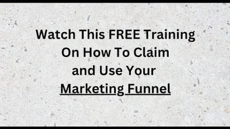 Marketing Funnel Free Traning